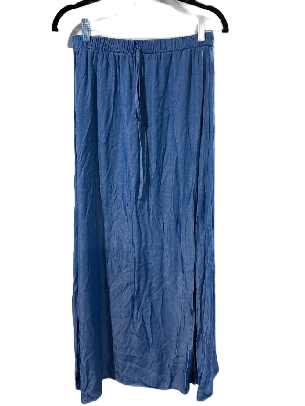 Women's Blue Maxi Drawstring Skirt M